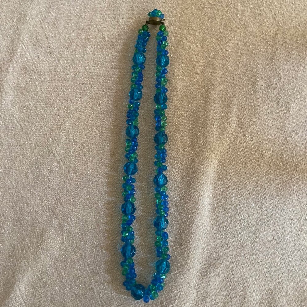 Vintage West Germany Bead Cluster Necklace - Picture 13 of 16